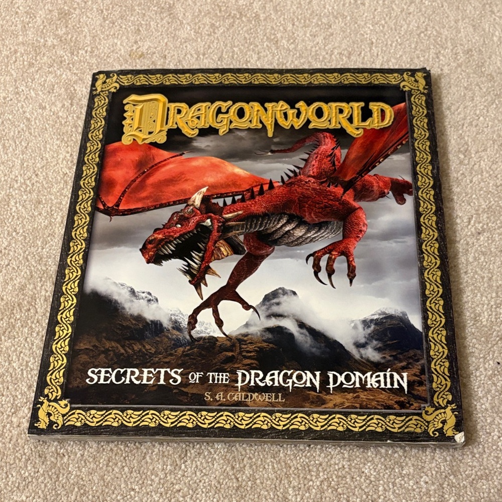 Dragonworld Book with Red Dragon Cover